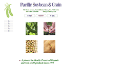 Desktop Screenshot of pacificsoy.com