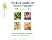 Tablet Screenshot of pacificsoy.com